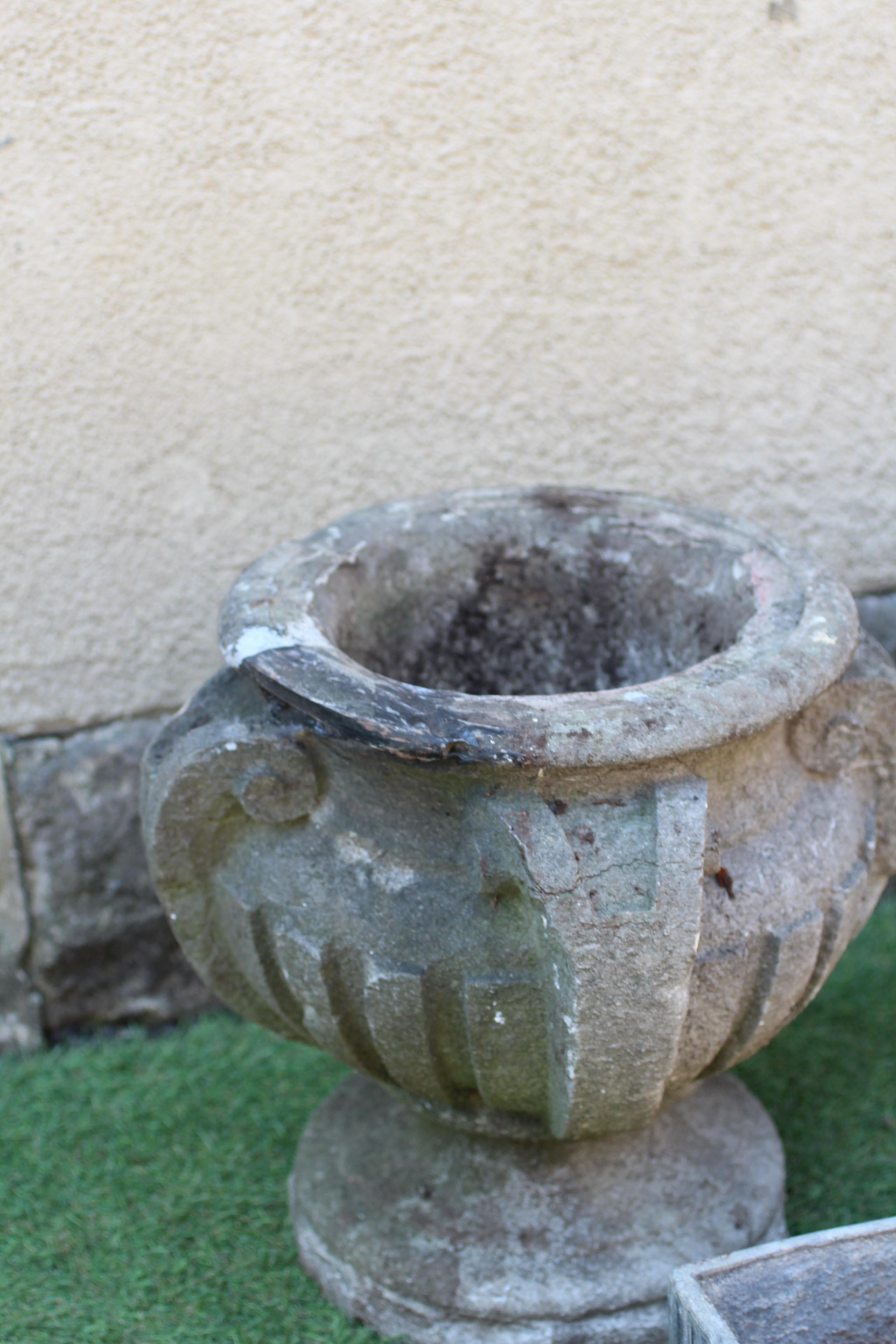 A SMALL LEAD PLANTER of oblong panelled form Image