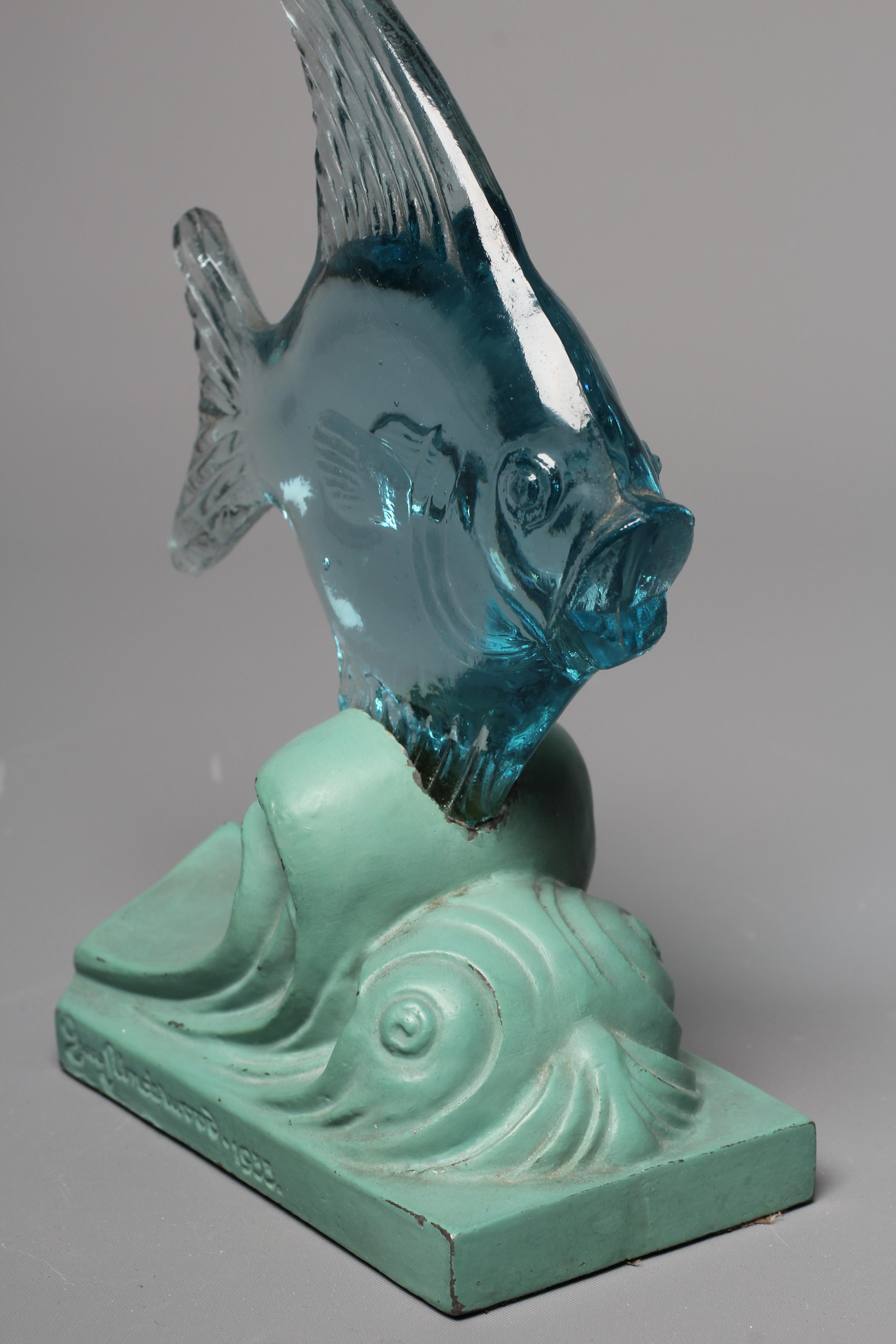 AN ART DECO PAPERWEIGHT, 1933, designed by Guy Underwood for the Bermondsey Glass Co. as an angel Image