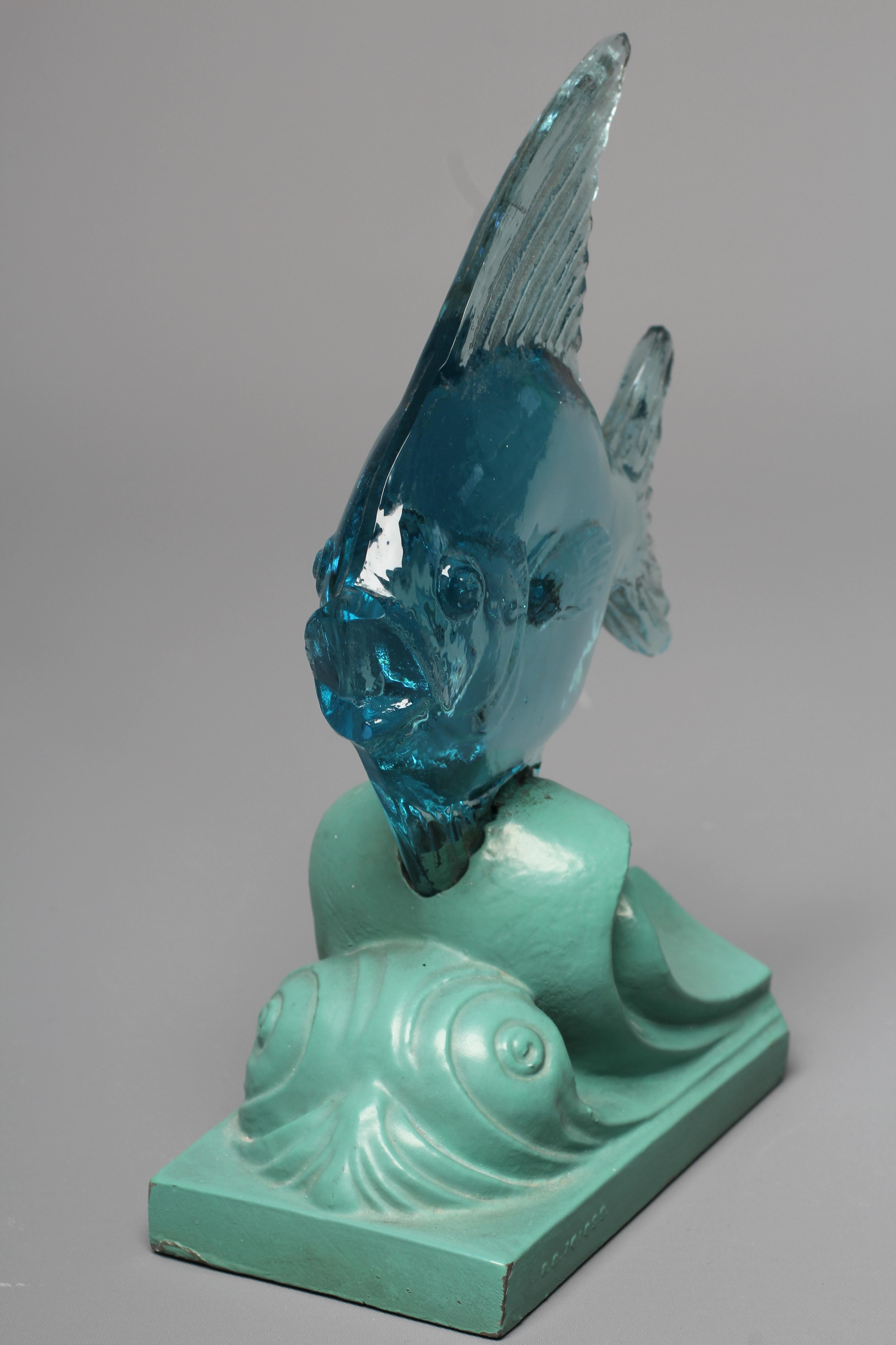 AN ART DECO PAPERWEIGHT, 1933, designed by Guy Underwood for the Bermondsey Glass Co. as an angel Image