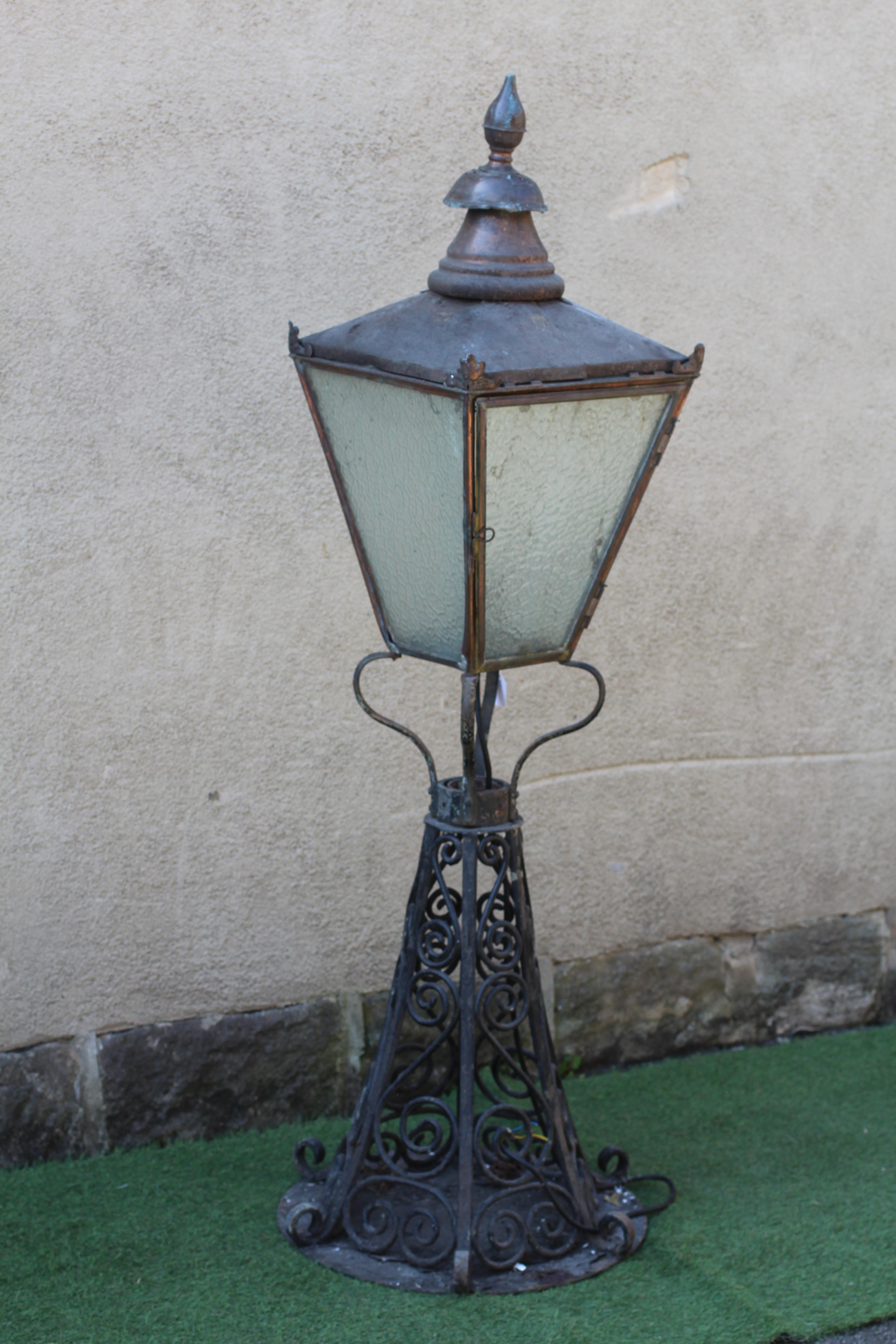 A VICTORIAN COPPER LANTERN Image