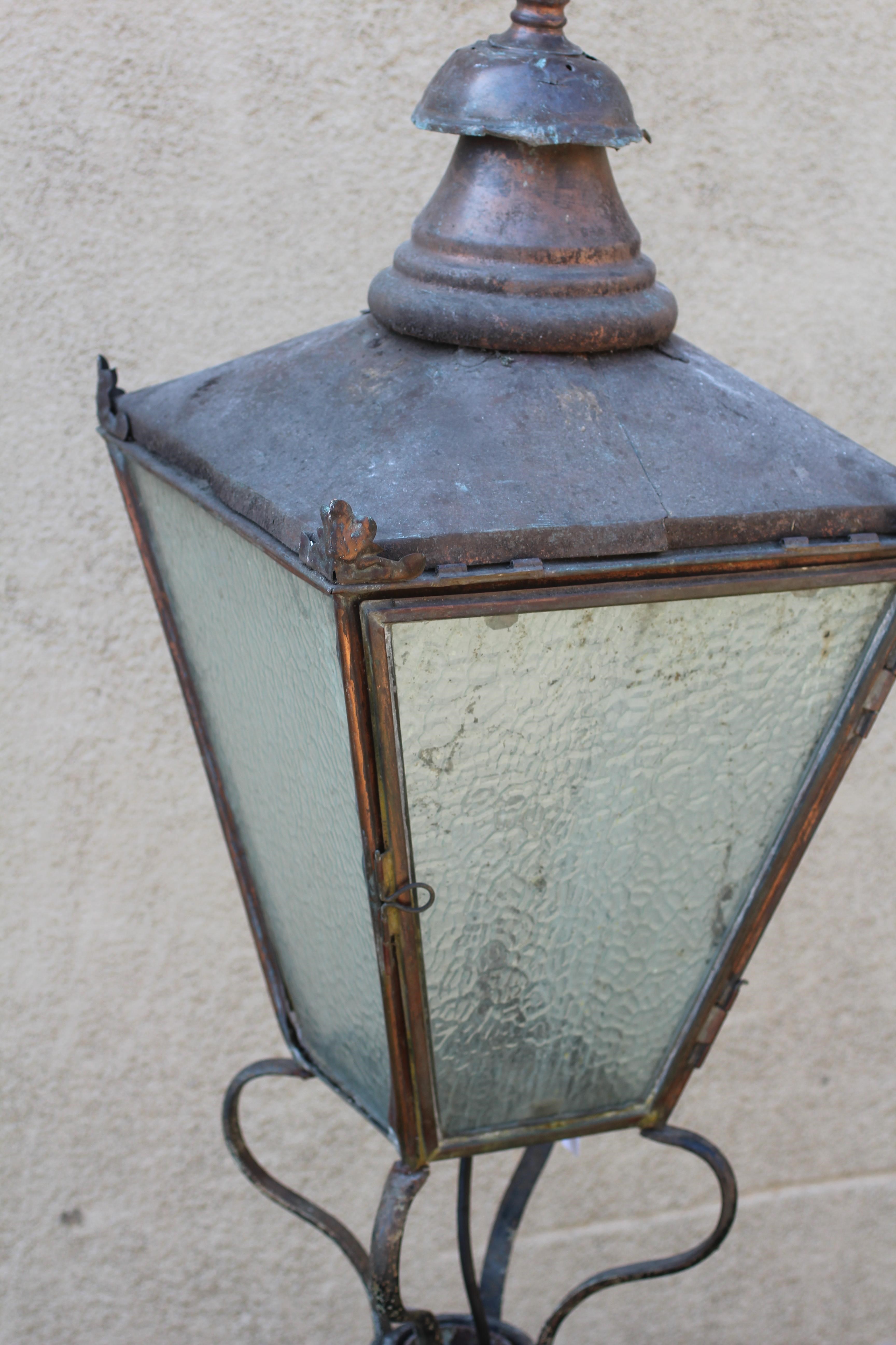 A VICTORIAN COPPER LANTERN Image