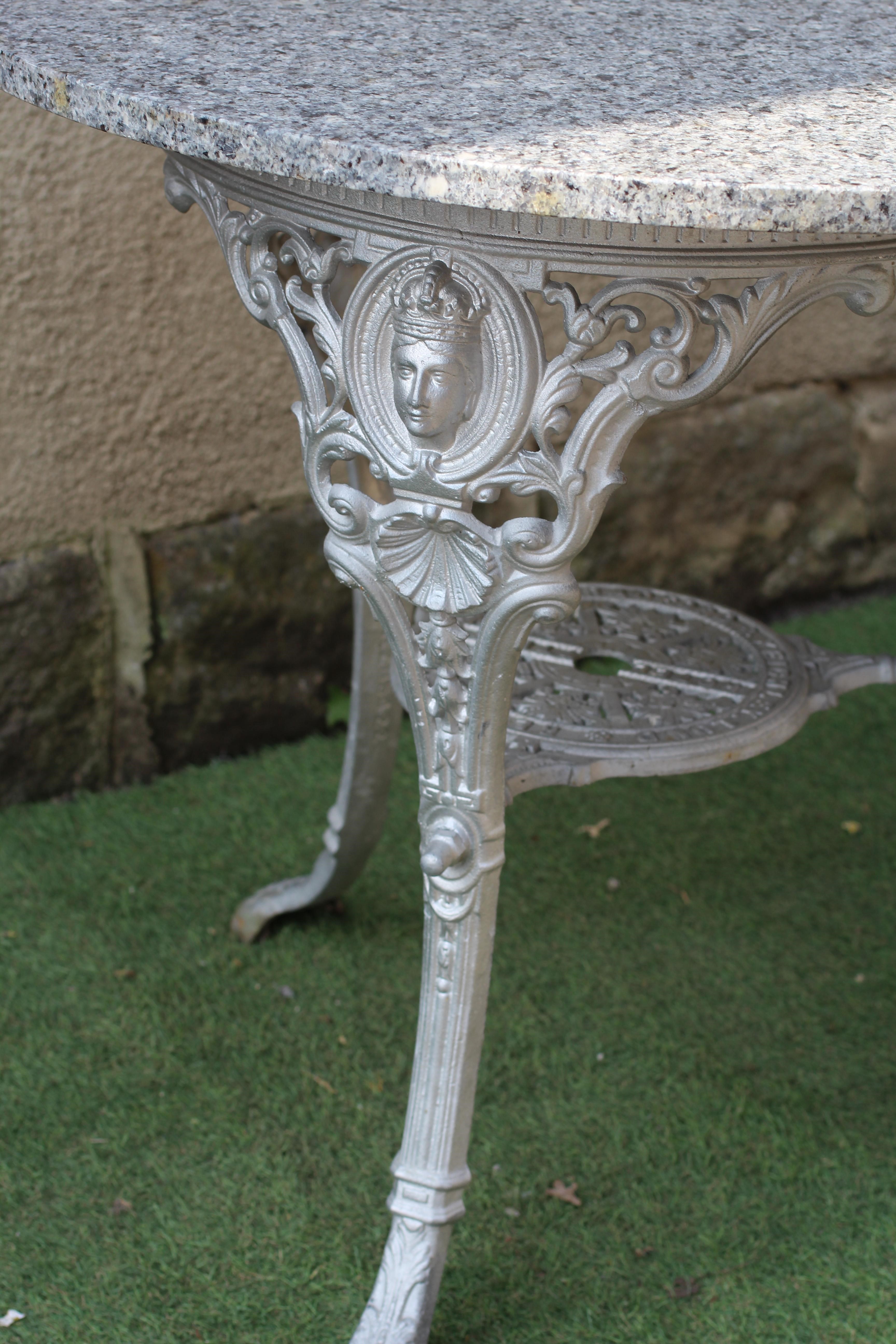 A VICTORIAN CAST IRON PUB TABLE Image