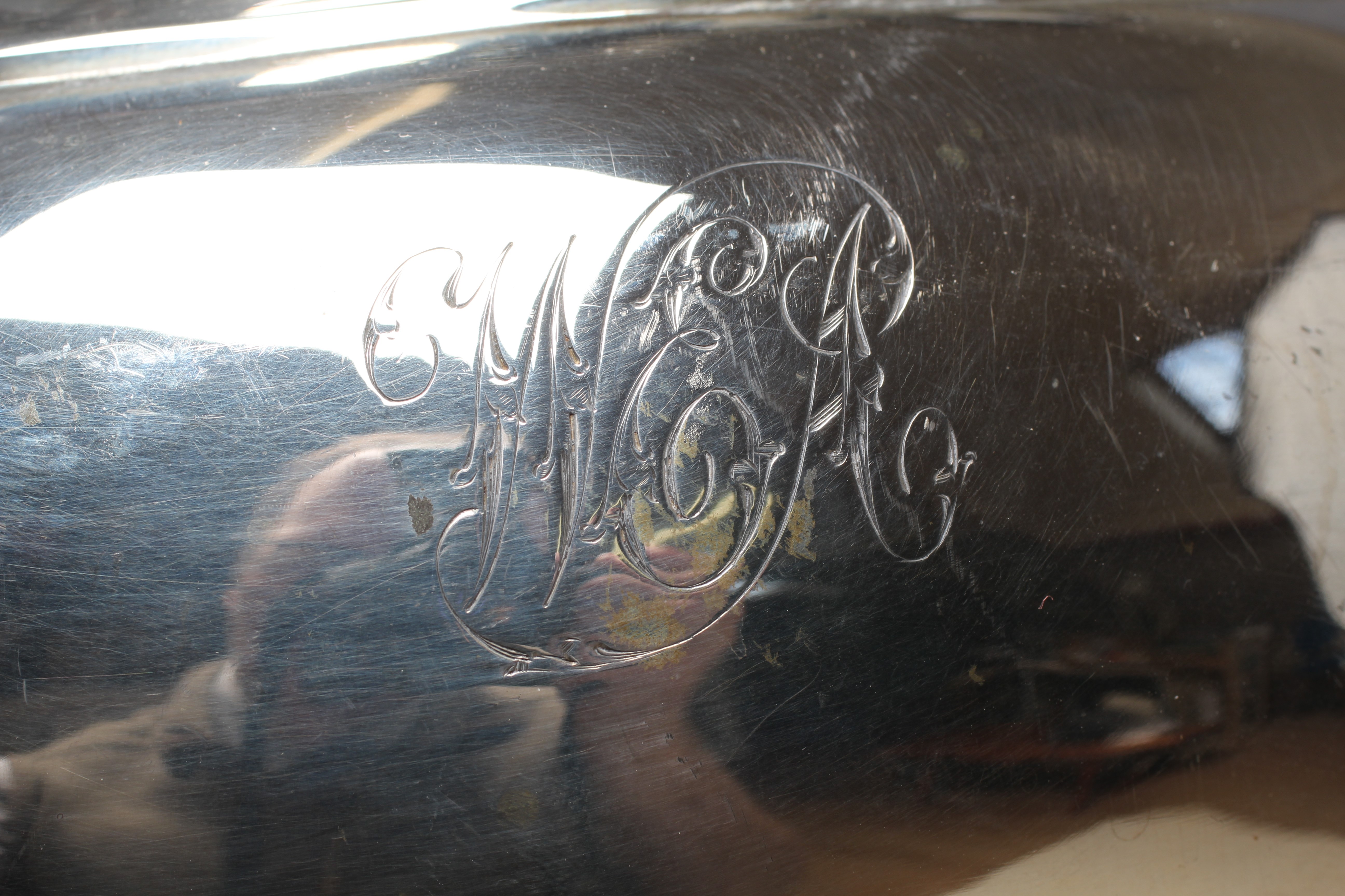 A GEORGE V COFFEE POT by Harrison Bros. Image