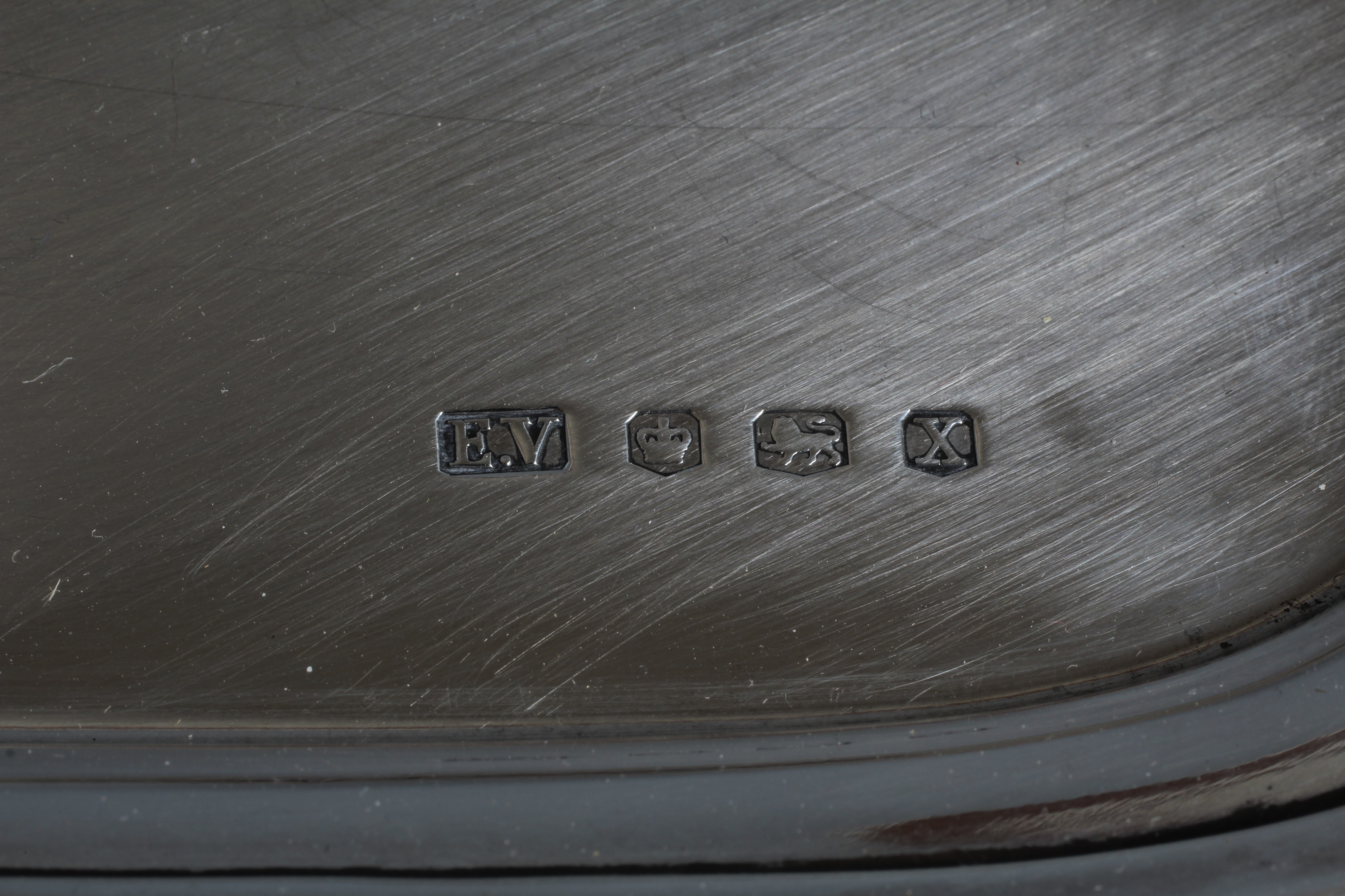 A GEORGE VI TRAY by Viners Image
