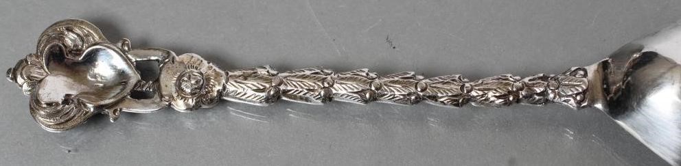 A PAIR OF LATE VICTORIAN SILVER PRESENTATION SPOONS Image