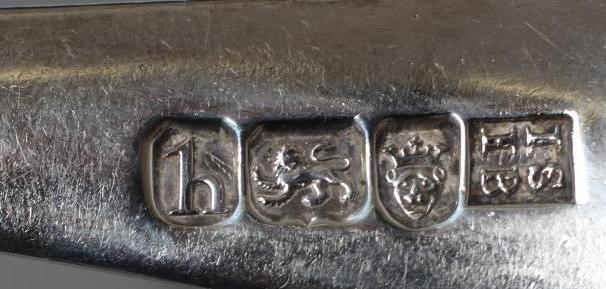 A PAIR OF GEORGE III SILVER OLD ENGLISH PATTERN TABLESPOONS Image