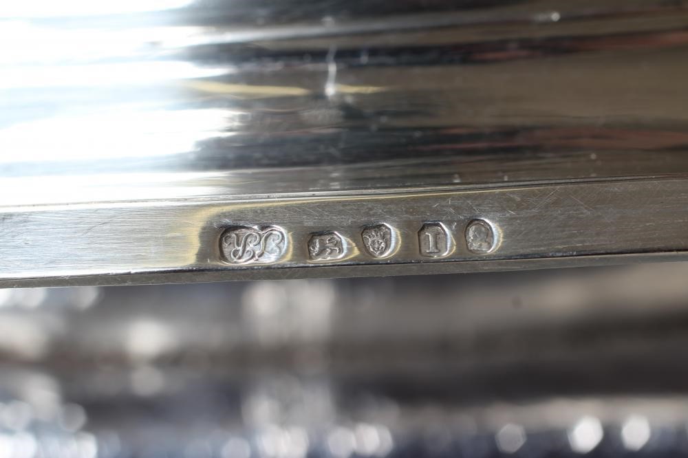 A LATE GEORGE III SILVER BASKET Image