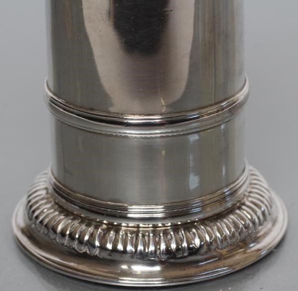 A LATE VICTORIAN SILVER "LIGHTHOUSE" SUGAR CASTOR Image