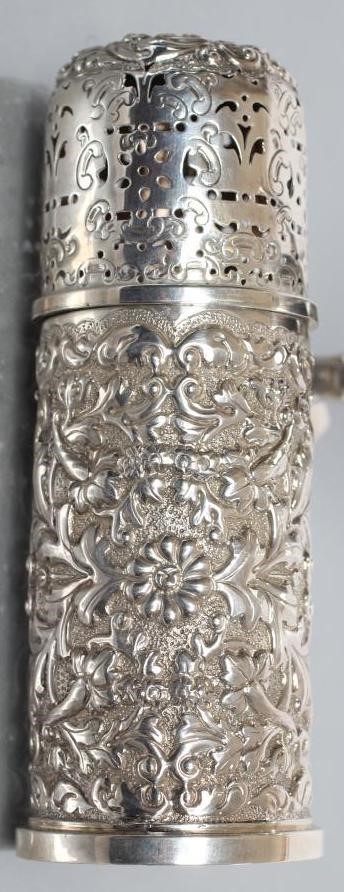 A LATE VICTORIAN SILVER "LIGHTHOUSE" SUGAR CASTOR Image