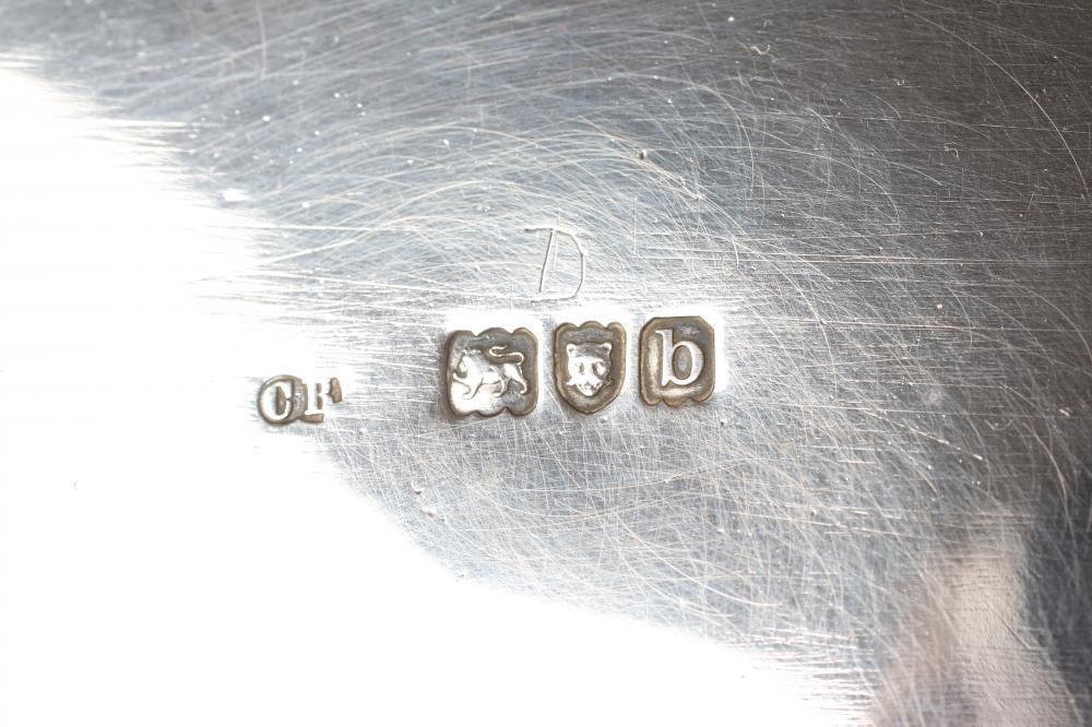 A LATE VICTORIAN SILVER SALVER Image