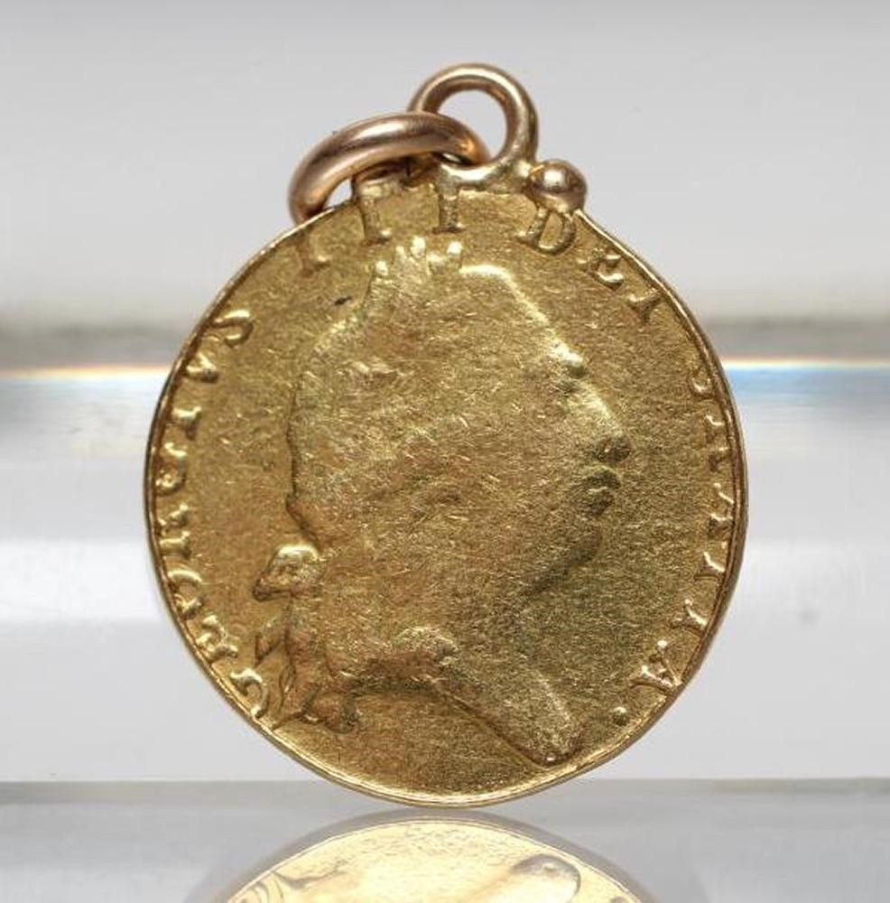A GEORGE III GOLD SPADE GUINEA Image