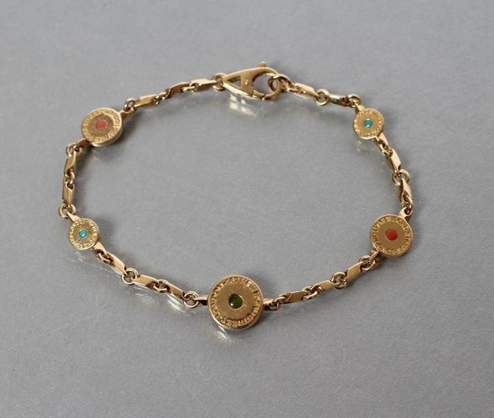 AN ASPREY 18CT GOLD BRACELET Image