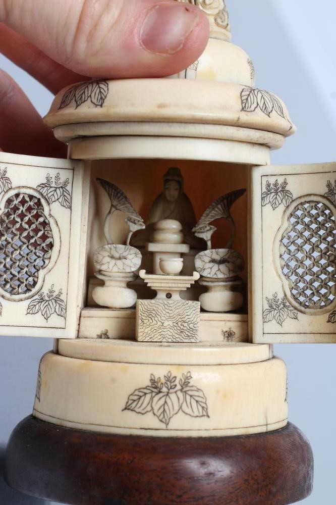 A JAPANESE IVORY SHRINE Image