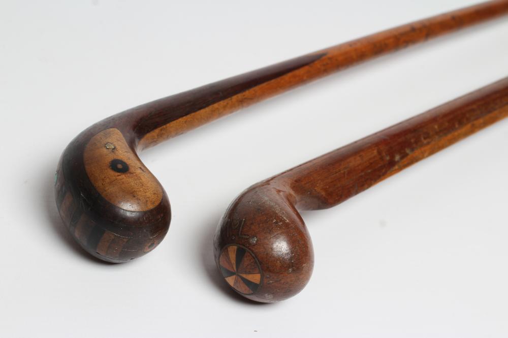 TWO LATE VICTORIAN "SABBATH" TYPE WALKING STICKS Image