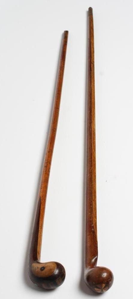 TWO LATE VICTORIAN "SABBATH" TYPE WALKING STICKS Image