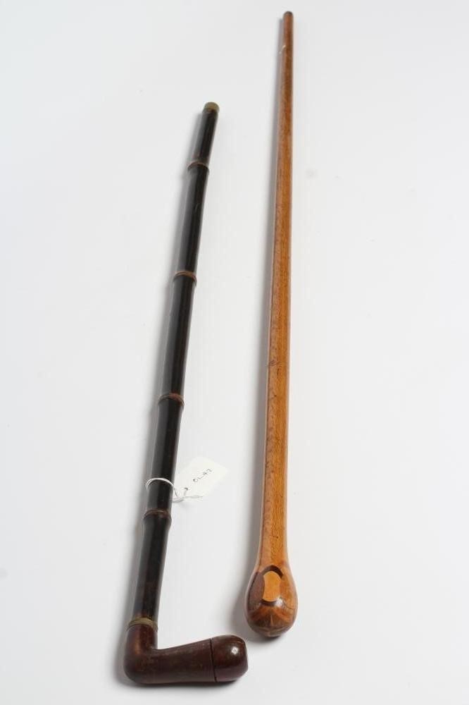 A NOVELTY BAMBOO WALKING STICK Image