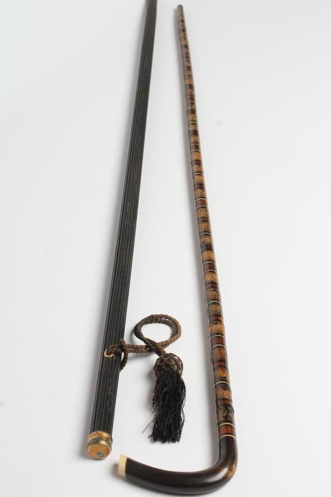 A REGENCY EBONY WALKING CANE Image