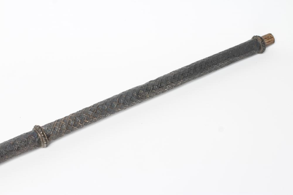 AN INDIAN CEREMONIAL WAR MACE/STAFF Image