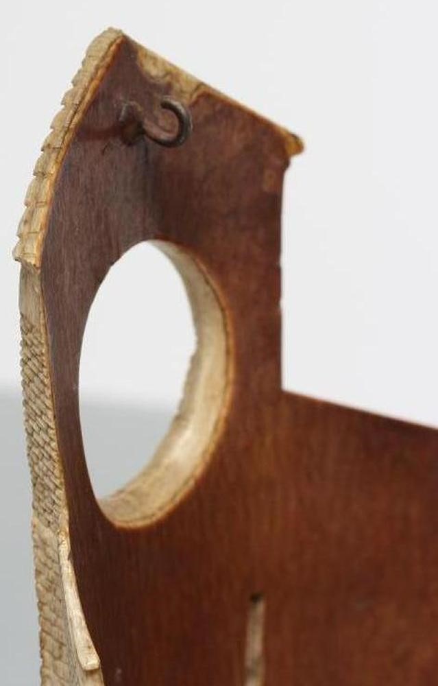 A EUROPEAN IVORY POCKET WATCH HOLDER Image