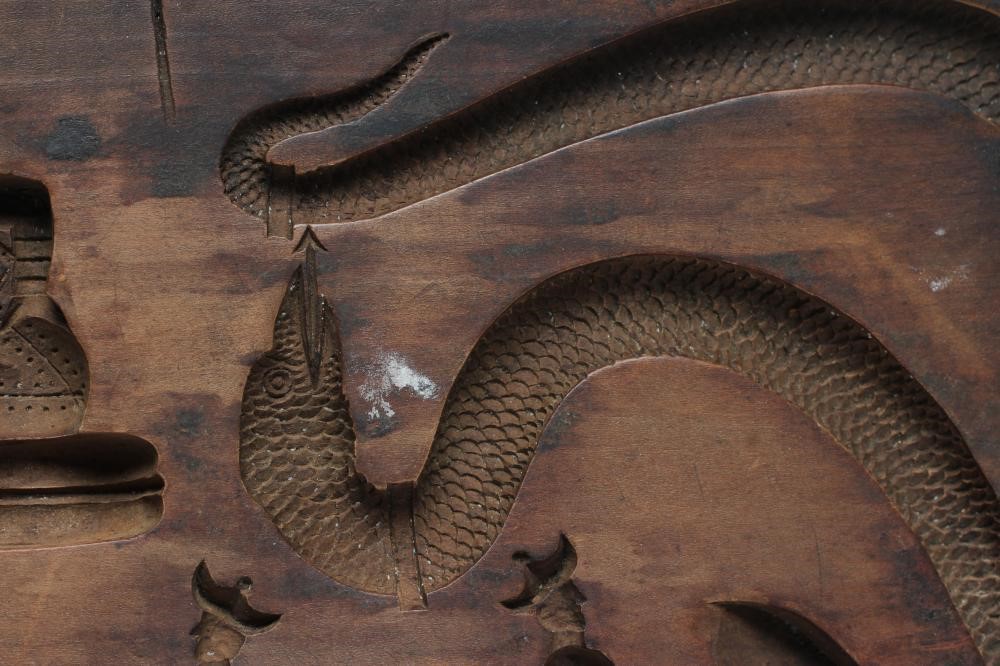 TWO SOFTWOOD PASTRY MOULDS Image