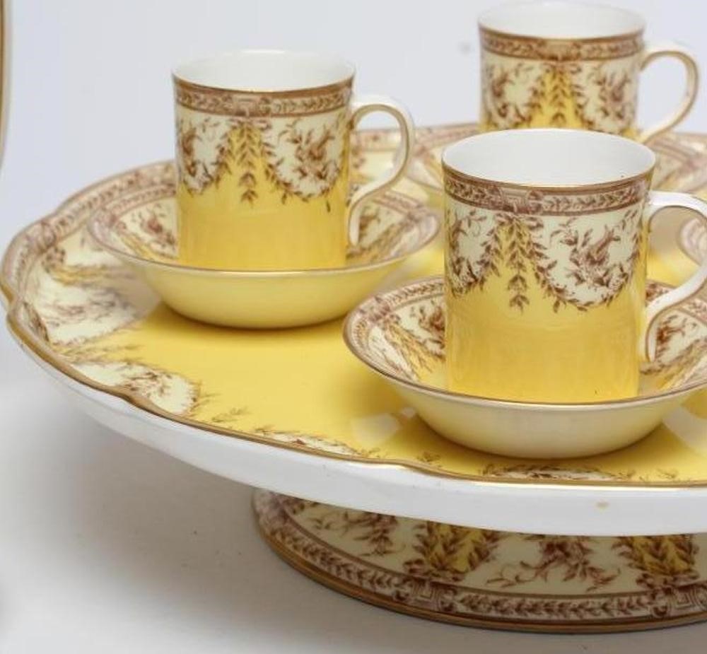 A ROYAL WORCESTER CHINA COFFEE SET Image