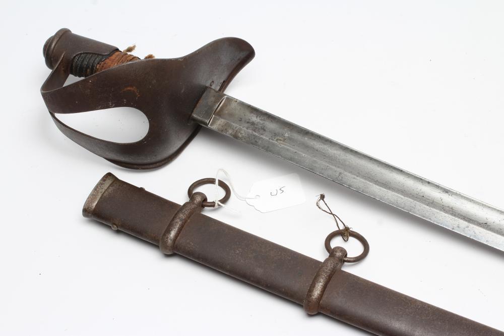 AN ITALIAN M1860 CAVALRY SWORD with 35 1/2" fullered blade stamped "HARTKOPF" Image