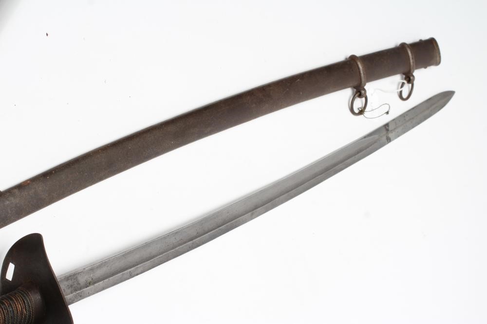 AN ITALIAN M1860 CAVALRY SWORD with 35 1/2" fullered blade stamped "HARTKOPF" Image