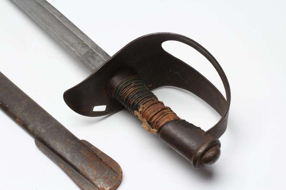 AN ITALIAN M1860 CAVALRY SWORD with 35 1/2" fullered blade stamped "HARTKOPF" Image