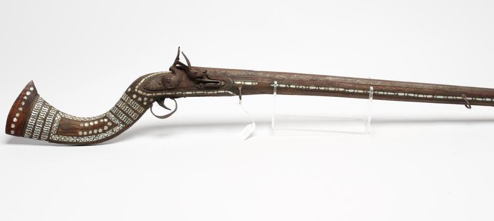 AN AFGHAN MUSKET with 46 1/2" octagonal barrel Image