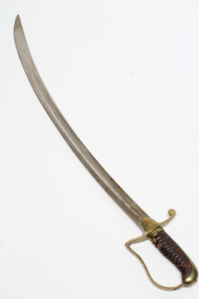 A 1796 PATTERN OFFICER'S SABRE with 24" fullered blade Image