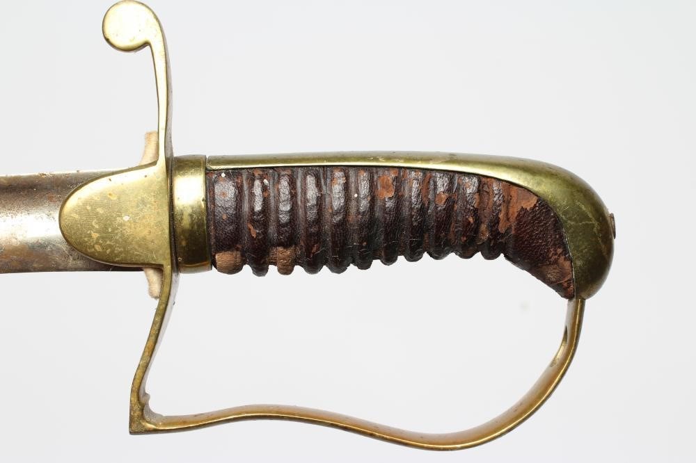 A 1796 PATTERN OFFICER'S SABRE with 24" fullered blade Image