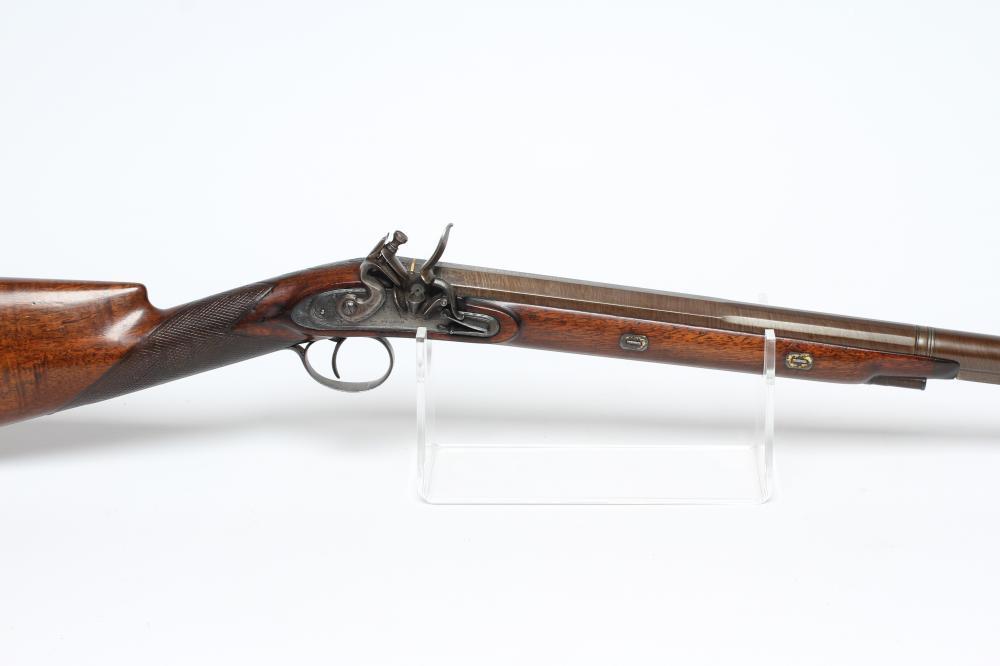 A FLINTLOCK SPORTING GUN by Fisher of London Image