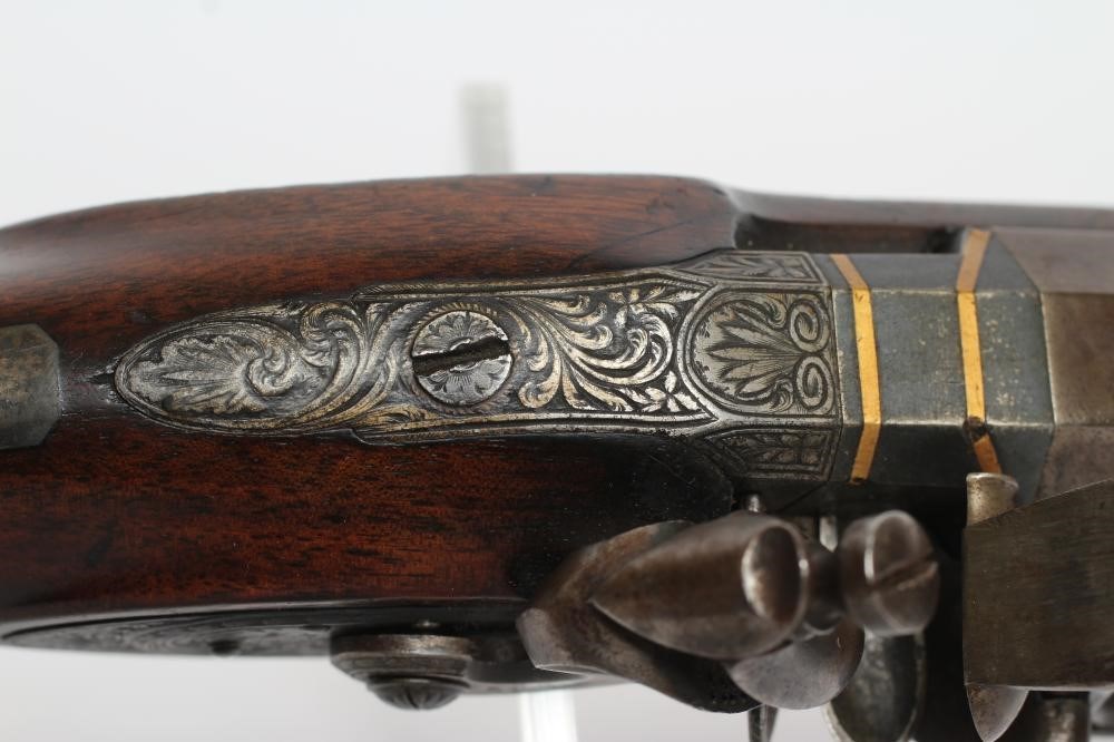 A FLINTLOCK SPORTING GUN by Fisher of London Image