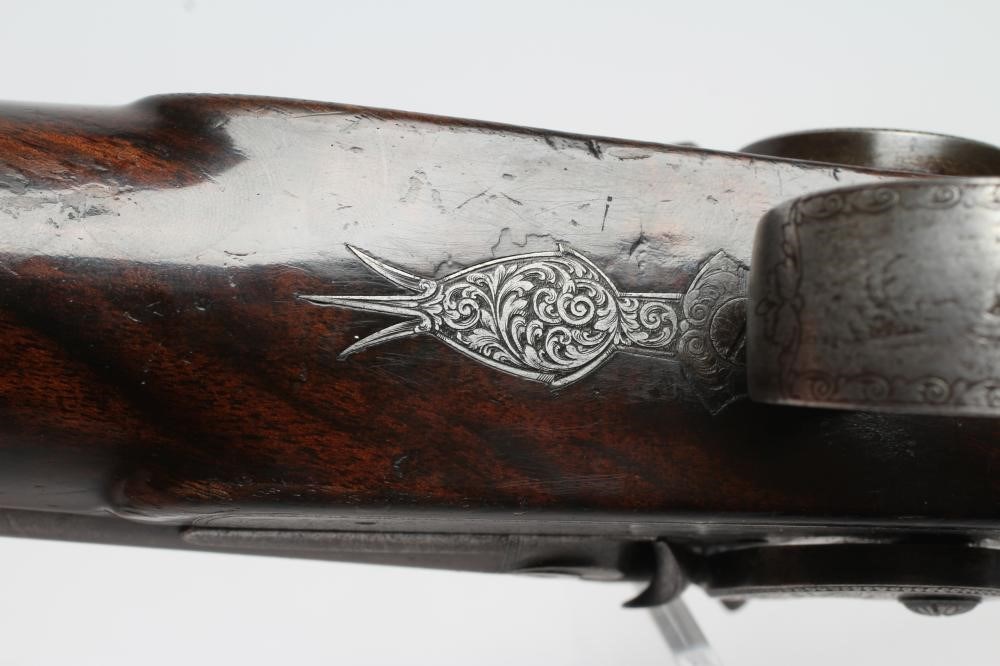 A DOUBLE BARRELLED PERCUSSION SPORTING GUN by Dooley of Liverpool Image