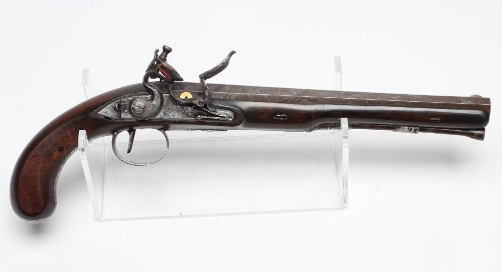 A FLINTLOCK TARGET PISTOL by Wogdon Image