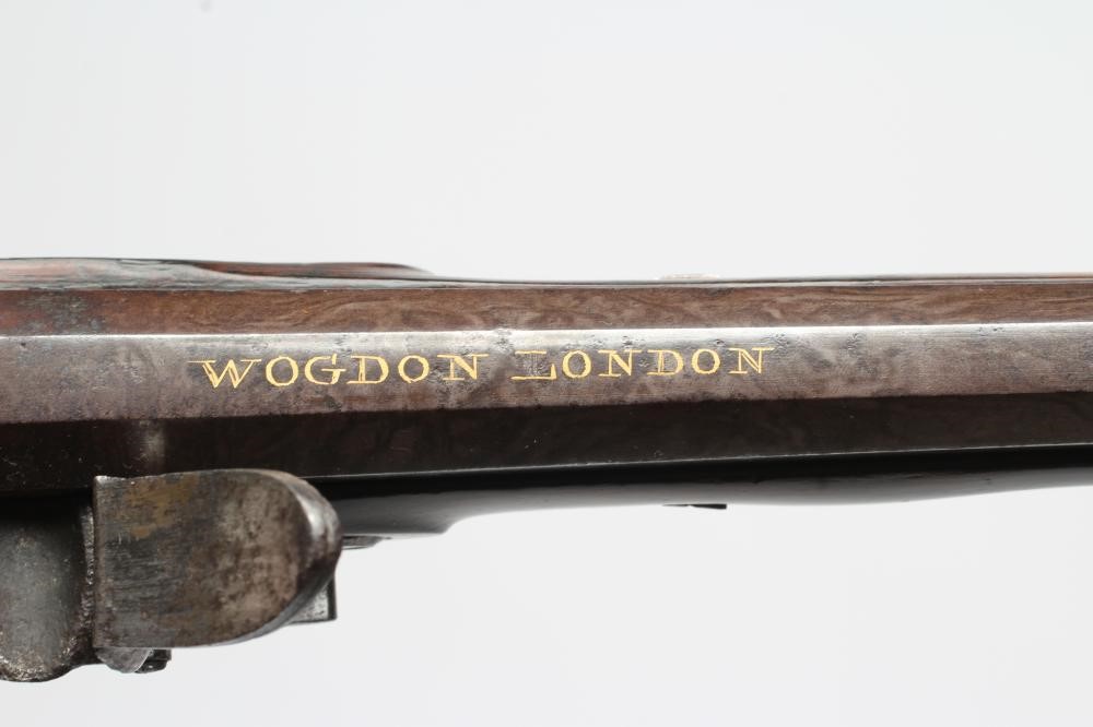 A FLINTLOCK TARGET PISTOL by Wogdon Image