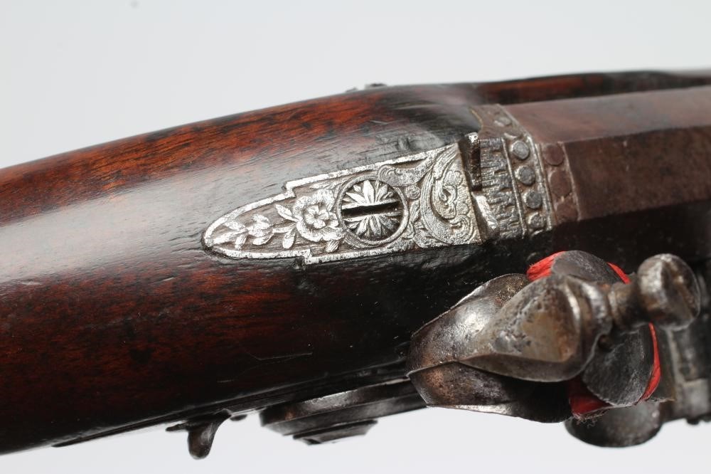 A FLINTLOCK TARGET PISTOL by Wogdon Image