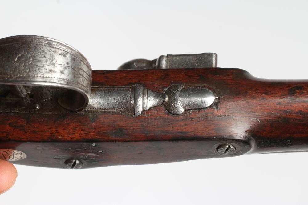 A FLINTLOCK TARGET PISTOL by Wogdon Image