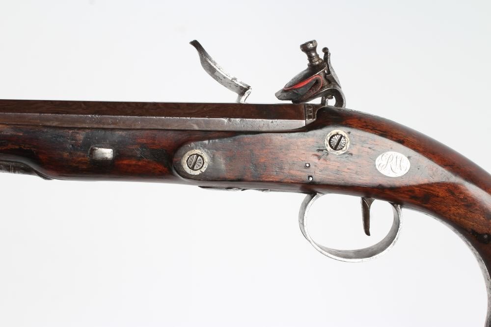 A FLINTLOCK TARGET PISTOL by Wogdon Image