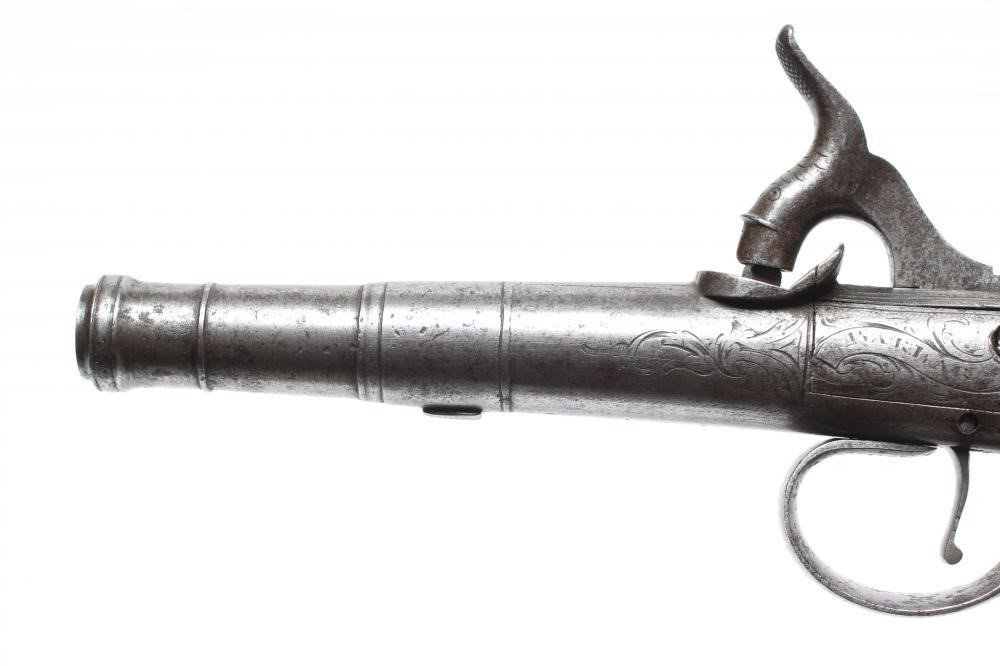 A QUEEN ANNE STYLE PERCUSSION PISTOL by Barbar of London Image
