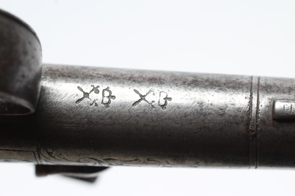 A QUEEN ANNE STYLE PERCUSSION PISTOL by Barbar of London Image