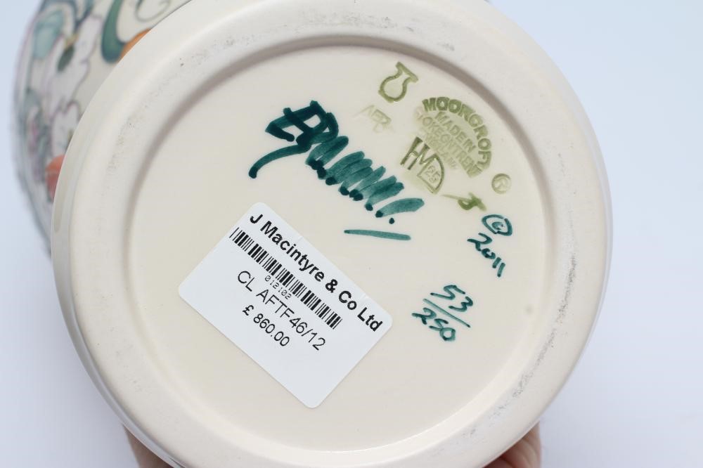 A MOORCROFT POTTERY FAMILY THROUGH FLOWERS PATTERN VASE Image