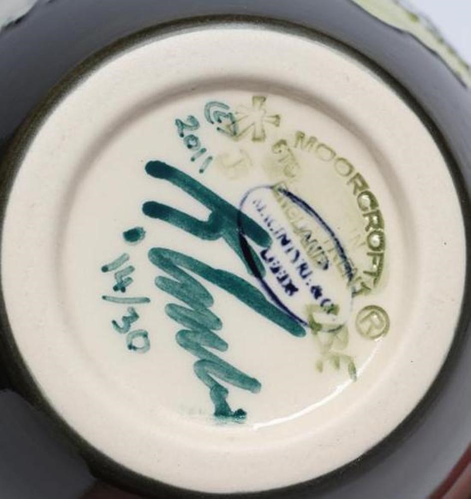 A MOORCROFT POTTERY ROAD ACROSS THE MOORS PATTERN VASE Image