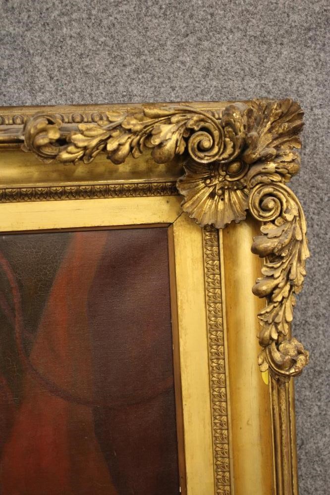 A LARGE REGENCY GILT GESSO PICTURE FRAME Image