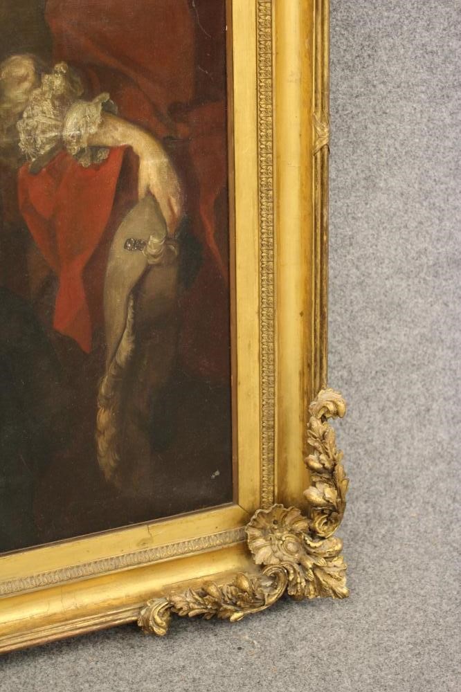 A LARGE REGENCY GILT GESSO PICTURE FRAME Image
