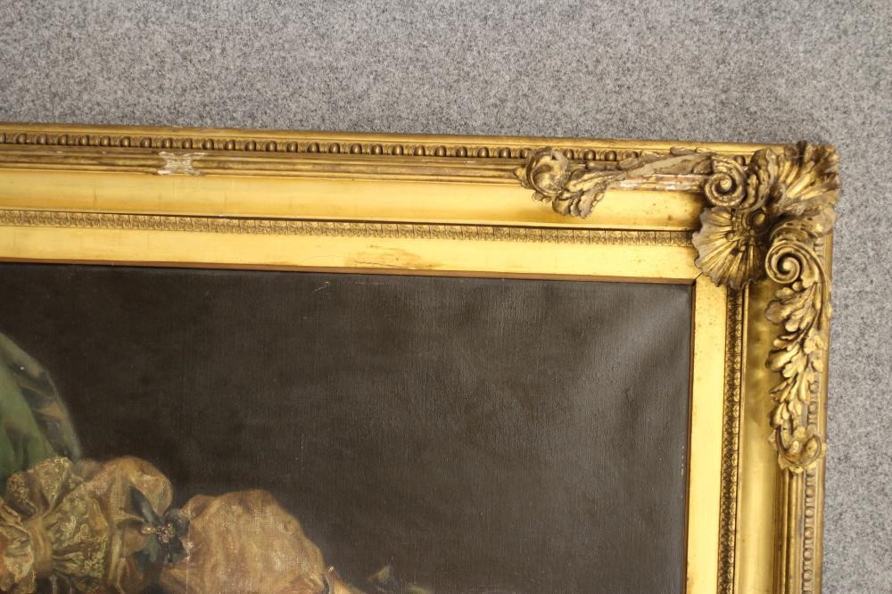 A LARGE REGENCY GILT GESSO PICTURE FRAME Image