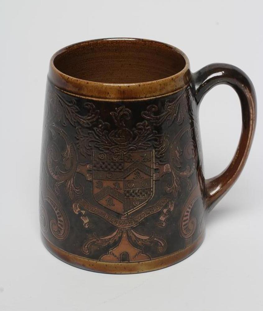 A MARTIN BROTHERS STONEWARE ROYAL COMMEMORATIVE MUG Image
