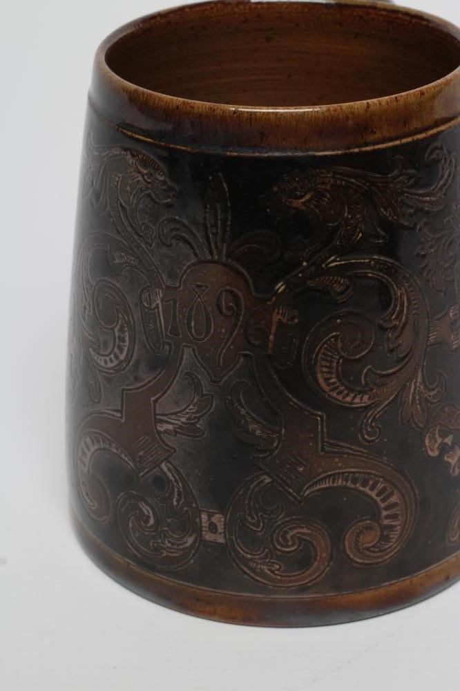 A MARTIN BROTHERS STONEWARE ROYAL COMMEMORATIVE MUG Image