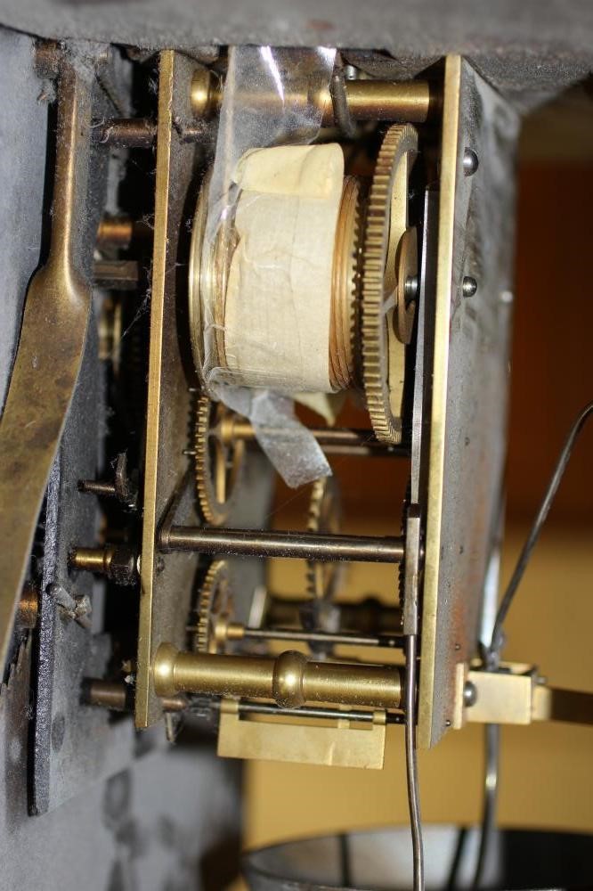 A MAHOGANY LONGCASE CLOCK signed J Weston Image