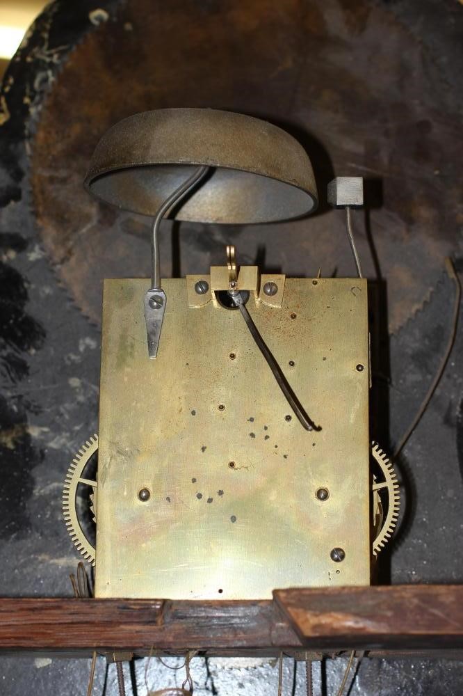 A MAHOGANY LONGCASE CLOCK signed J Weston Image